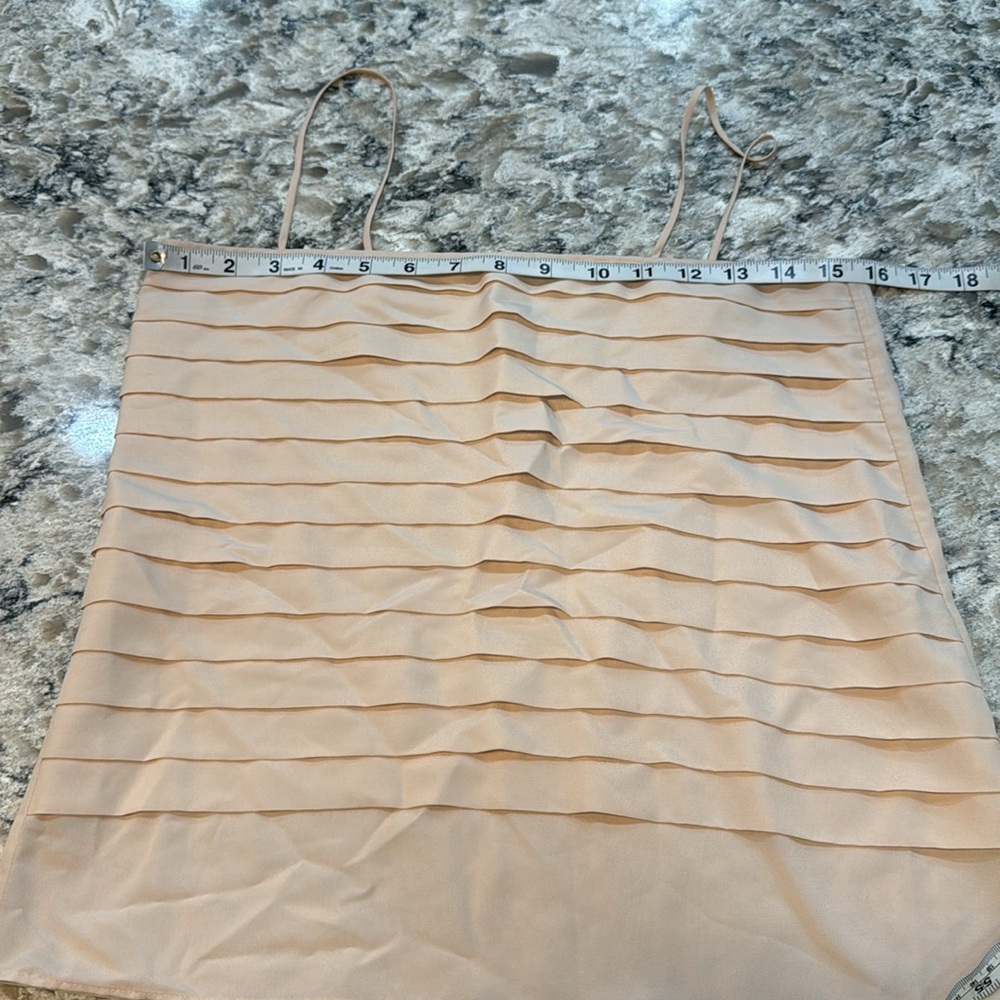 Ralph Lauren | Spaghetti Strap Cami Blouse Size L Cream Sexy Layers - Picture 6 of 10